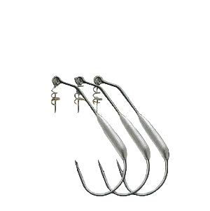 Owner Weighted Twistlock Light Weedless Hooks