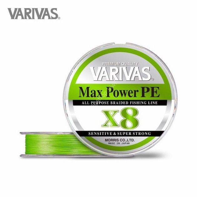 Varivas Avani SeaBass Max Power PE X8 Braid 150m Light Green