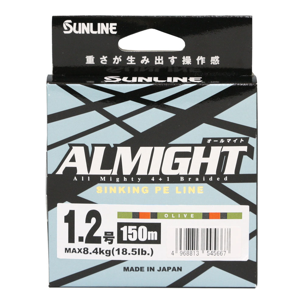 Sunline Almight 150m Olive Braid