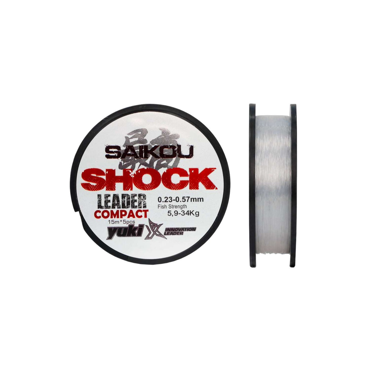 Yuki Saikou Tapered Shock Leader Compact Spools 5 x 15m