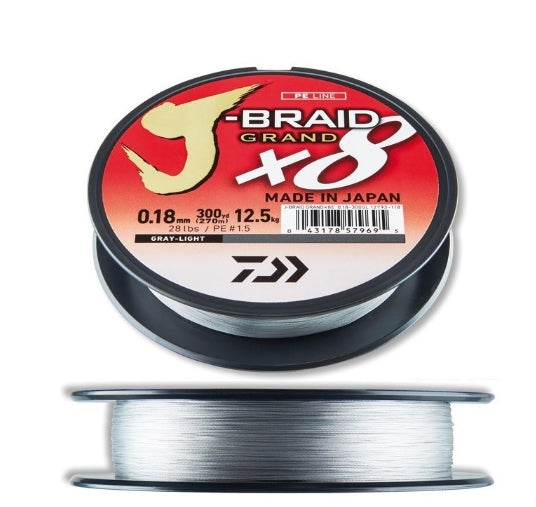Daiwa J-Braid 150m Gray