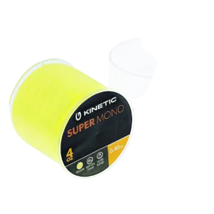 Kinetic Super Mono Yellow Monofilament Line 4oz