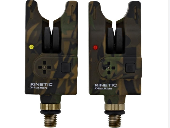 Kinetic X-Run Camo Micro 2-Pack Bite Alarms