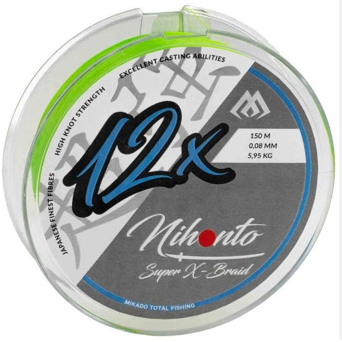 Mikado Nihonto 12x Super Braid 150m Chartreuse