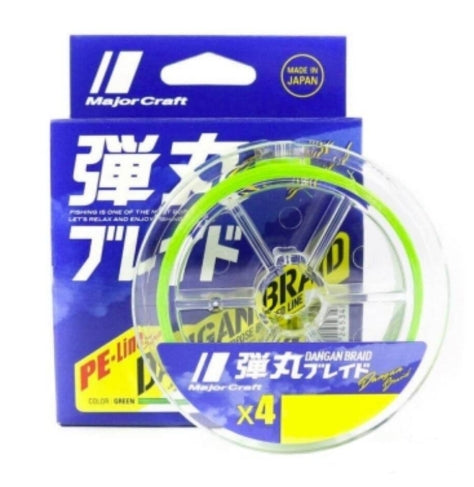 Major Craft Dangan Braid X4 150m Chartreuse