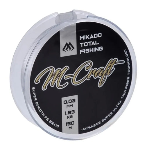 Mikado M-Craft Ultralight Smooth PE Braid 150m Grey