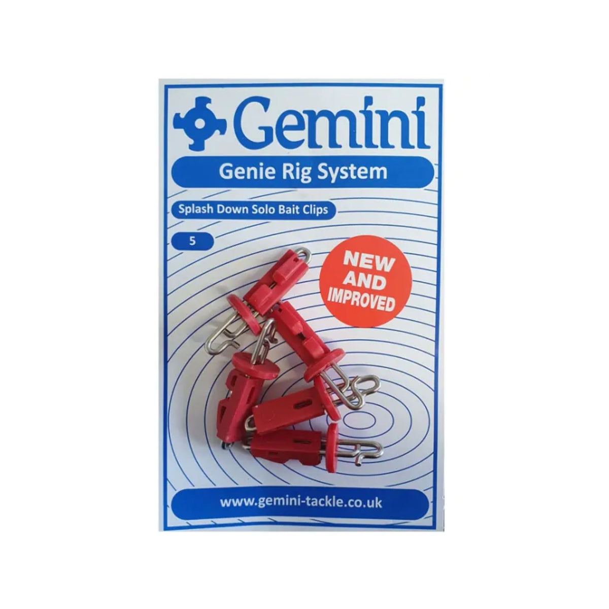 Gemini Genie Rig System, Splash Down Solo Bait Clips