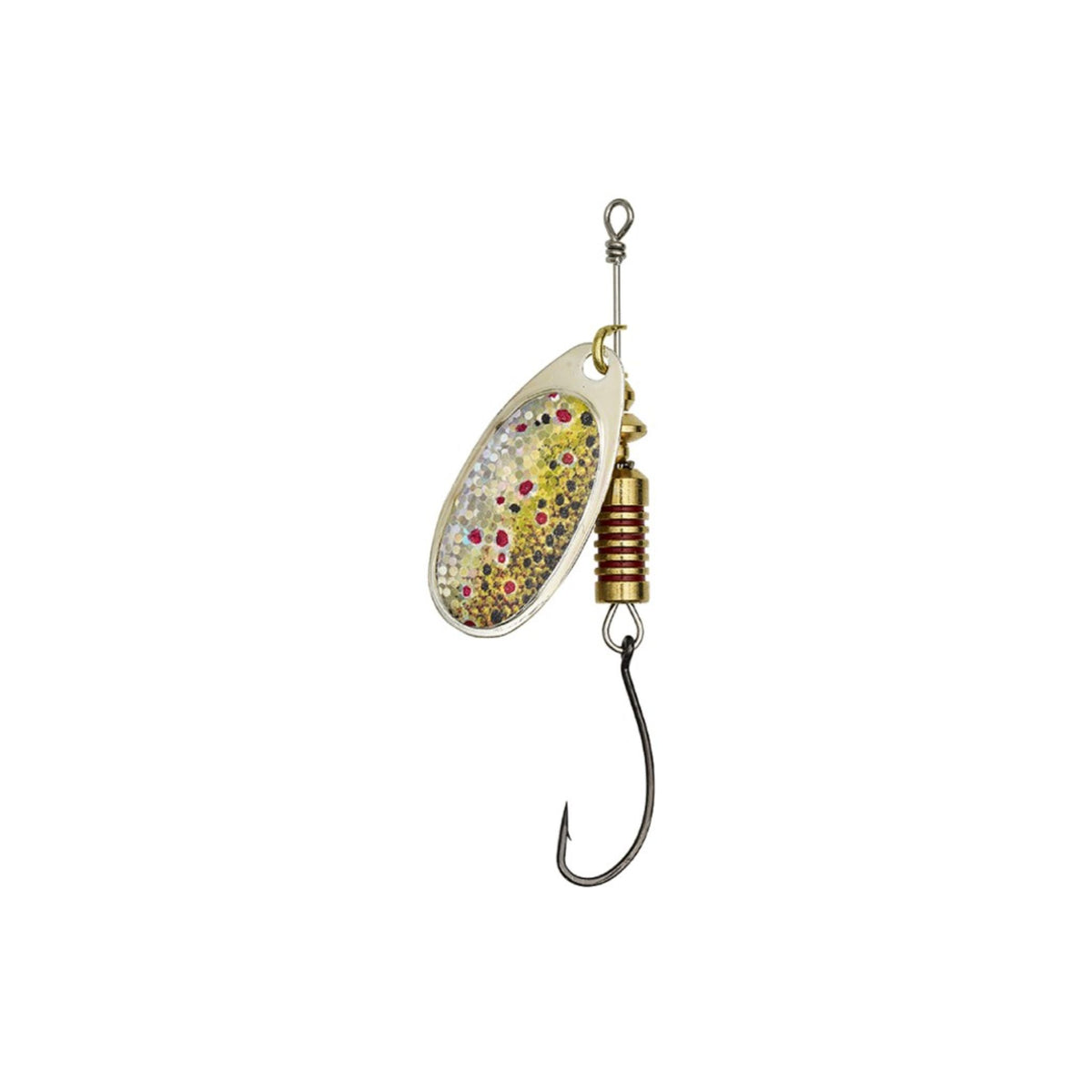 Dam Single Hook Spinner 3g Brown Trout