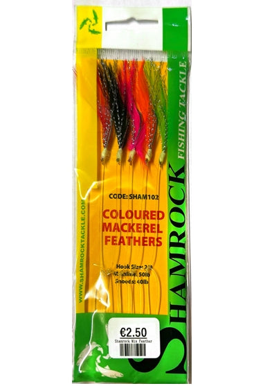Shamrock Coloured Mackerel Feathers