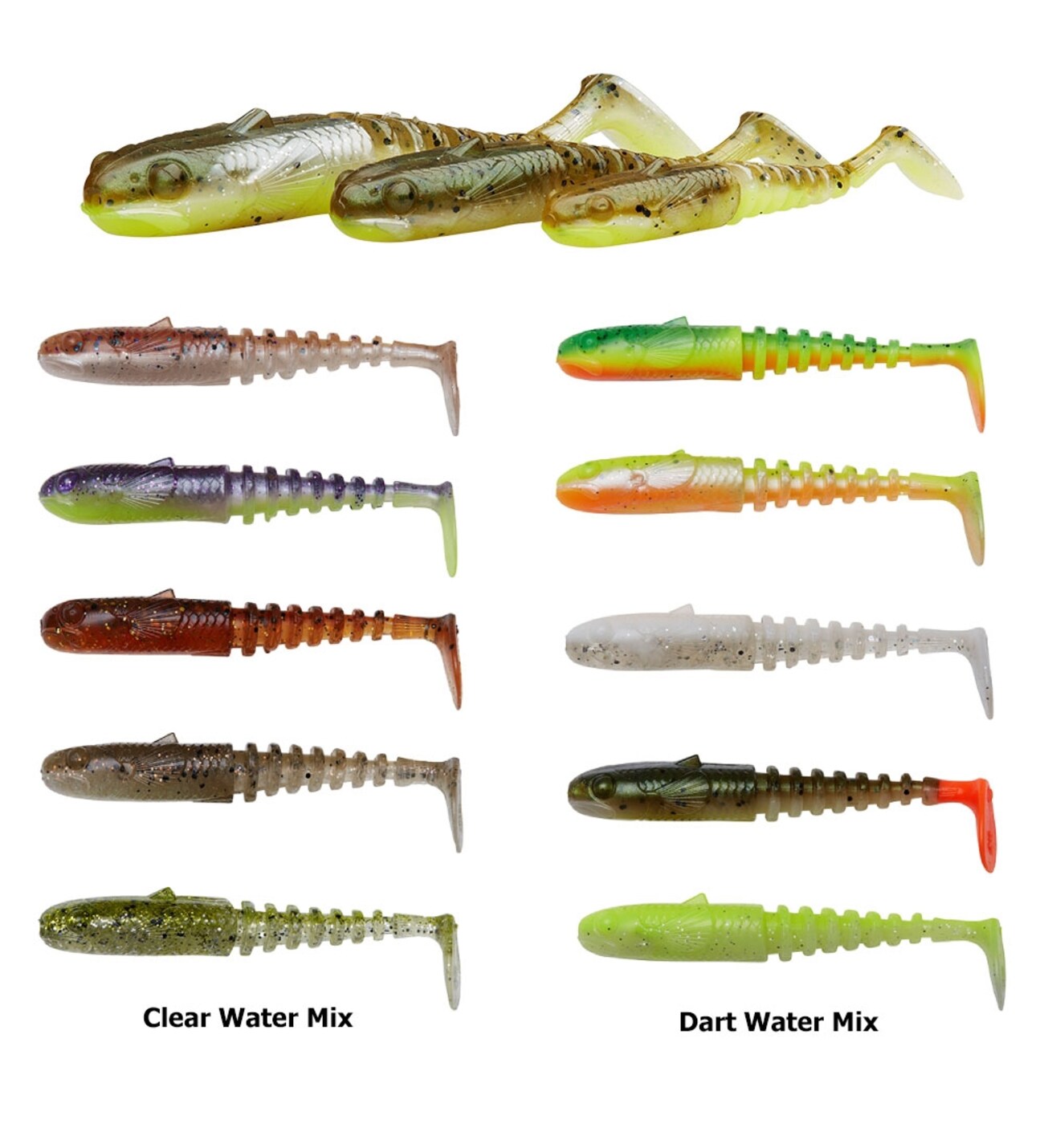 Savage Gear Gobster Shad Mixed Packs 7.5cm