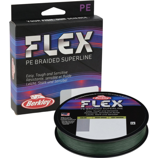 Berkley Flex Braided Superline 135m Moss Green