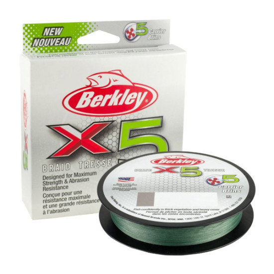 Berkley X5 150m Low-Vis Green Braided Line