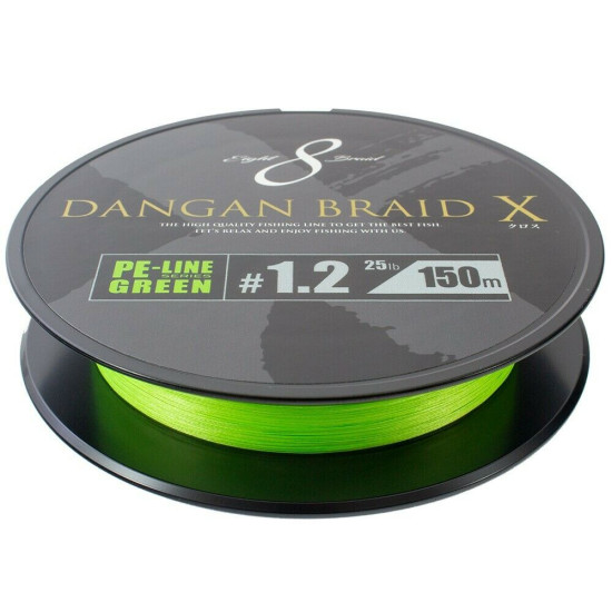 Major Craft Dangan Braid x8 150m Chartreuse