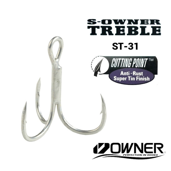 Owner ST-31 Lure Treble Hooks