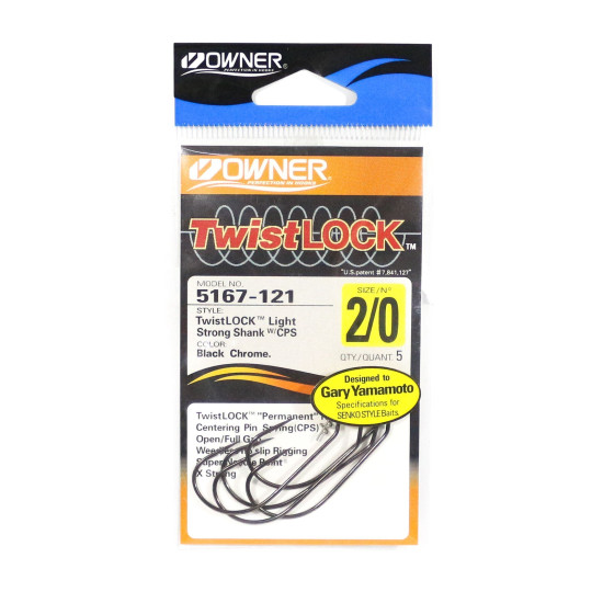 Owner Twistlock Light Soft Plastic Bass Hooks