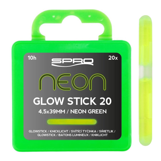 Spro Neon Glow Stick Green 4.5x39mm 20pcs.