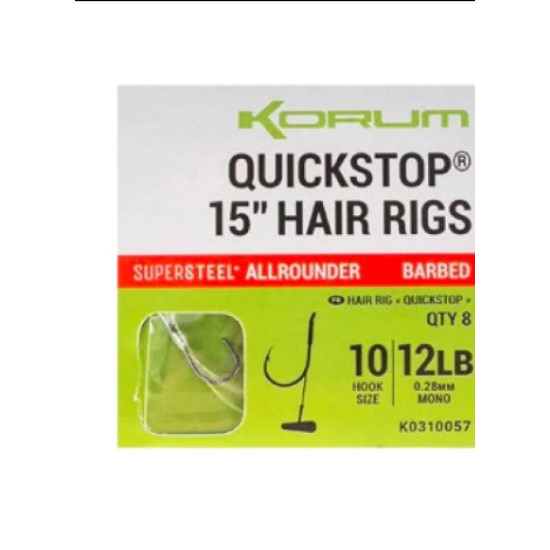 Korum Big Fish Quickstop Hair Rigs