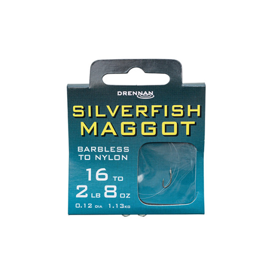 Drennan Silverfish Maggot Hooks to Nylon