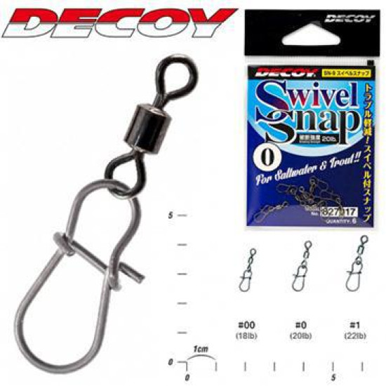 Decoy SN-9 Trout Snap Swivels