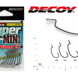 Decoy Worm 27 Hyper Mini Hooks Decoy Worm 27 Hyper Mini Hooks