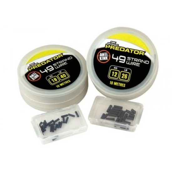 Fox Rage Predator 49 strand Wire with Crimps