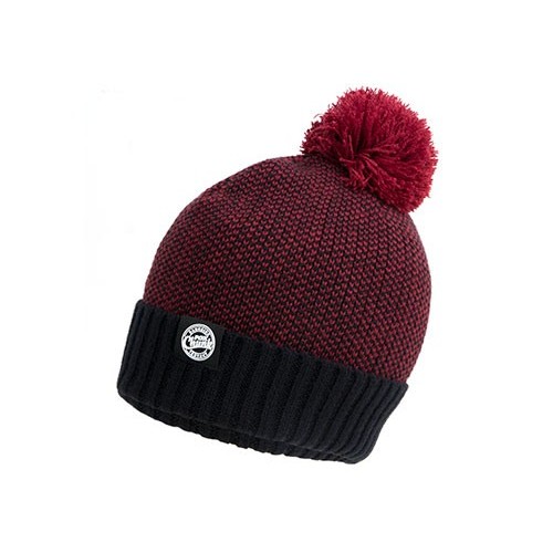 burgundy bobble hat