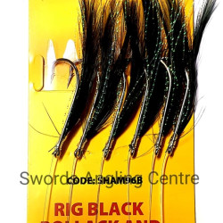 Shamrock Black Pollock and Mackerel Feathers Shamrock Black Pollock and Mackerel Feathers