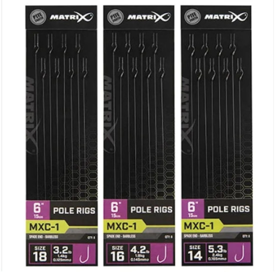 Matrix MXC-1 6" pole Rig Hook Lengths