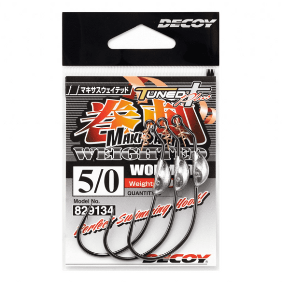 Decoy Worm-30M Makisasu Magnum Weighted Hooks