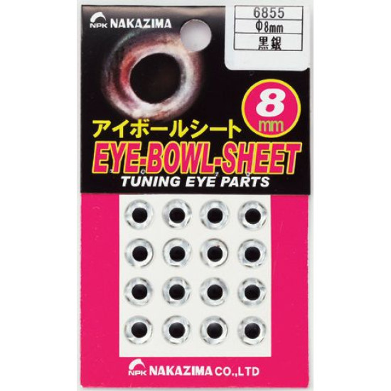 NPK Eyeball Sheet Black and Silver NPK Eyeball Sheet Black and Silver