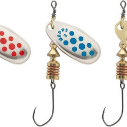 Mepps Comet Single Barbless Blue and Silver