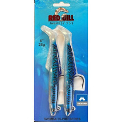 Red Gill Iwashi 6" Lures