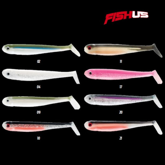 FishUs Softy Max 125mm Bass Lures - 3 pack FishUs Softy Max 125mm Bass Lures - 3 pack