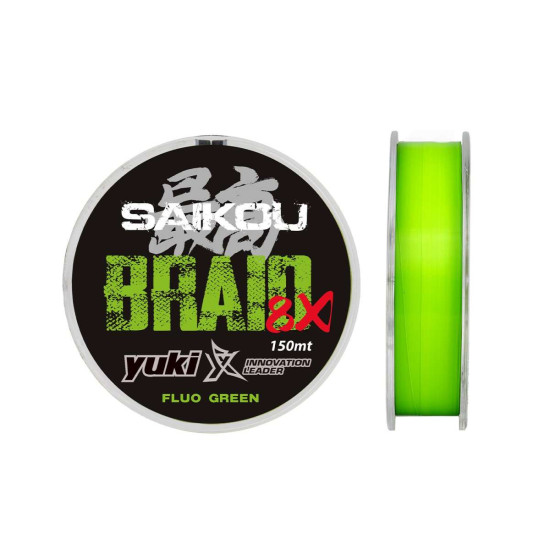 Yuki Saikou Braid X8 Fluo Green 150m