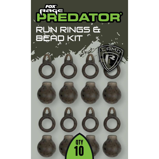 Fox Rage Predator Run Ring and Beads Kit NEW