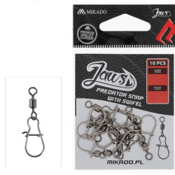 Mikado Jaws Predator Snap Swivel