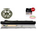 A Jensen Pike Fly Rod and Reel with Free Line A Jensen Pike Fly Rod and Reel with Free Line