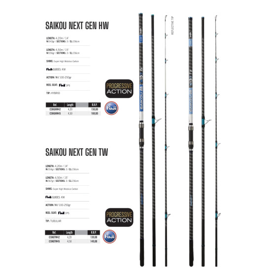 Yuki Saikou Next Gen HW Beach Rods