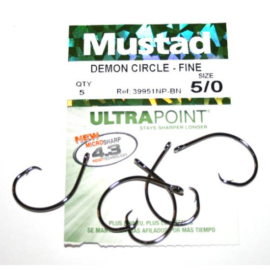 Mustad Demon Circle Fine Hooks Mustad Demon Circle Fine Hooks