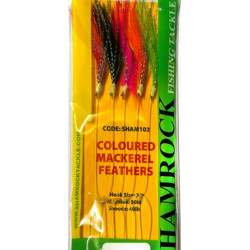 Shamrock Coloured Mackerel Feathers Shamrock Coloured Mackerel Feathers