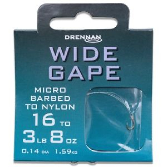 Drennan Wide Gape Hooks to Nylon Drennan Wide Gape Hooks to Nylon