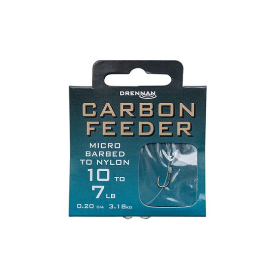 Drennan Carbon Feeder Hooks to Nylon