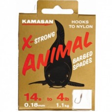 Animal Barbed Barbless Hooks Nylon Line Carp Perch X Strong Fishing Kamasan