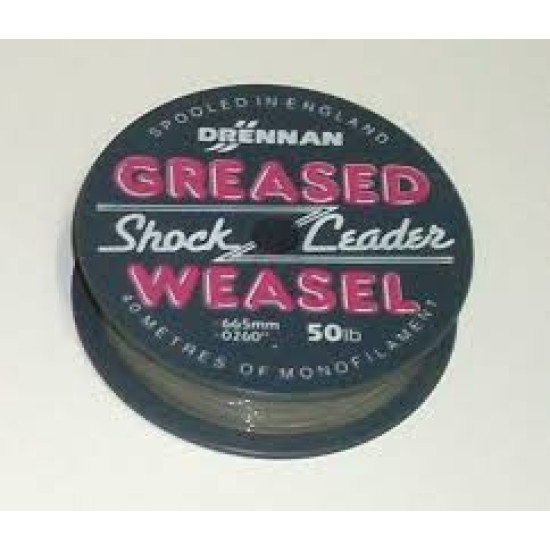 Drennan Greased Weasel Grey Shock Leader Drennan Greased Weasel Grey Shock Leader