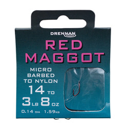 Drennan Red Maggot Hooks To Nylon Drennan Red Maggot Hooks To Nylon