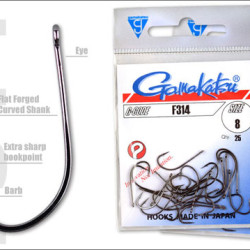 Gamakatsu F314 Hooks Gamakatsu F314 Hooks
