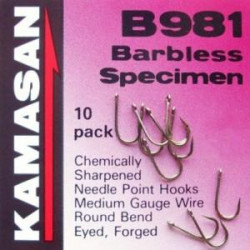 Kamasan B981 Barbless Specimen hooks Kamasan B981 Barbless Specimen hooks