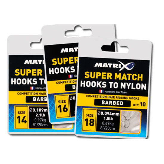 Matrix Super Match Hooks to Nylon