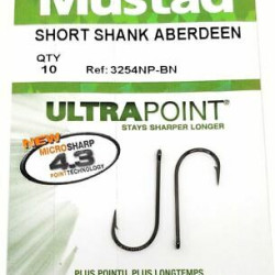 Mustad Short Shank Aberdeen Hooks Mustad Short Shank Aberdeen Hooks