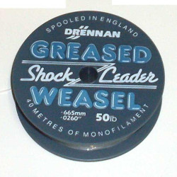 Drennan Greased Weasel Shock Leader Clear